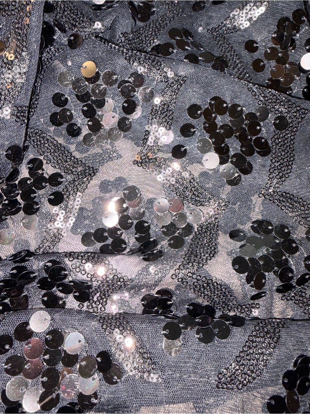 Joan Rivers Black Sequin Lace Capelet Shawl Evening Wrap Sheer Overlay OneSize - Picture 9 of 11